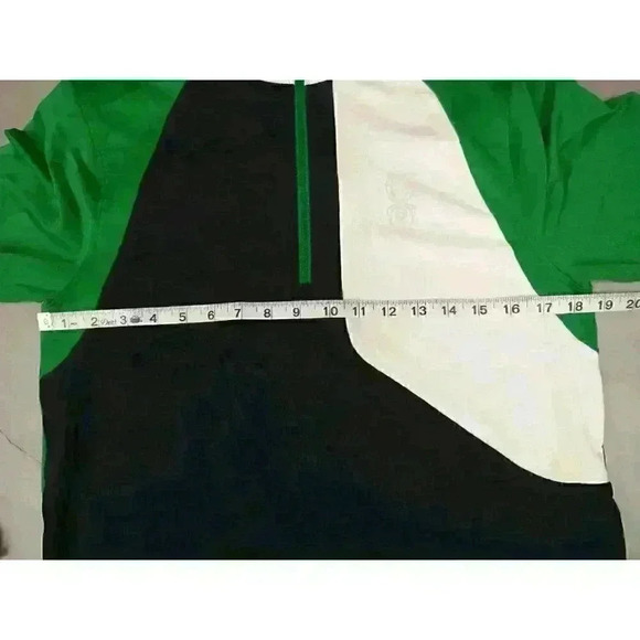 Spyder Sweater Adult Small Green Gray Quarter Zip Thermastretch Sweatshirt Mens - Picture 2 of 11